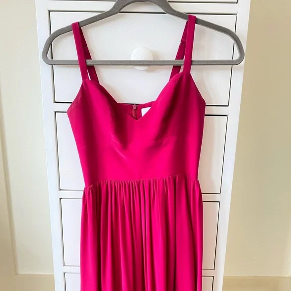 Amanda Uprichard Hot Pink Mini Dress - Picture 2 of 6